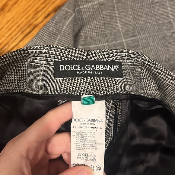 Dolce & Gabbana Woman’s Grey Wool Pants Size 40 / Size 4 - Picture 7 of 7